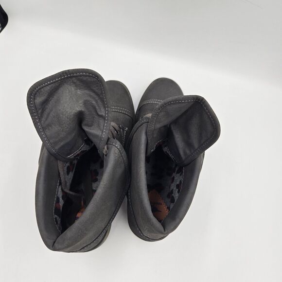 Rocket Dog Boots Size 6.5 Women’s Booties Charcoal Gray Suede Ankle Boots Shoes - Picture 6 of 9